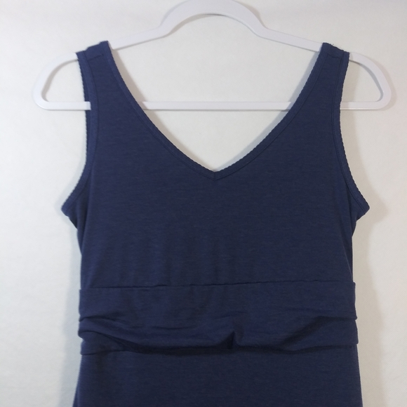 Title Nine Frances Dress Blue V-Neck Athleisure Size XS - Picture 3 of 7
